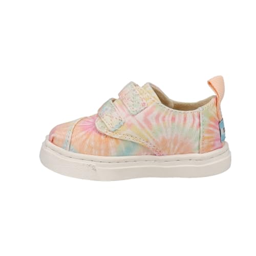 TOMS Kids Girls Cordones Cupsole Tie Dye Double Strap Slip On Sneakers Shoes Casual - Pink4