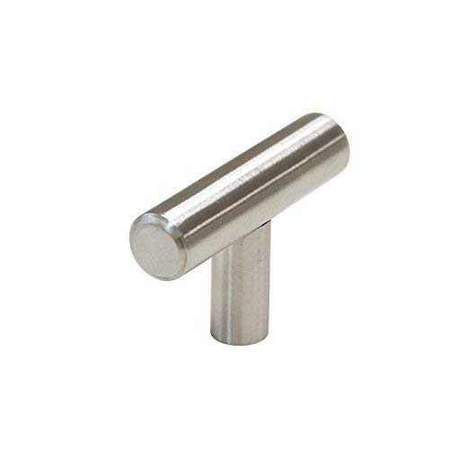 Homdiy Brushed Nickel Cabinet Knobs 15 Pack Kitchen Knobs For Cabinets - Hd201Sn Kitchen Cabinet Hardware Knobs Brushed Nickel 2In 50Mm Length Single Hole T Bar Cabinet Pulls Metal Drawer Knobs #TOP4