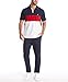 Nautica mens Short Sleeve 100% Cotton Pique Color Block Polo Shirt, Navy, XX-Large US