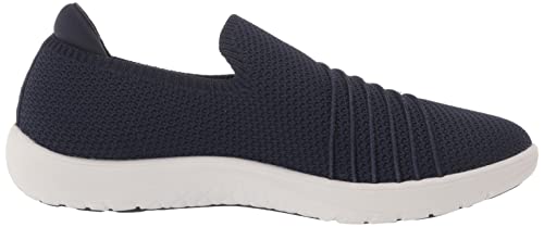 Clarks Women's Adella Step Sneaker, Dark Navy Knit, 9 Wide #TOP5