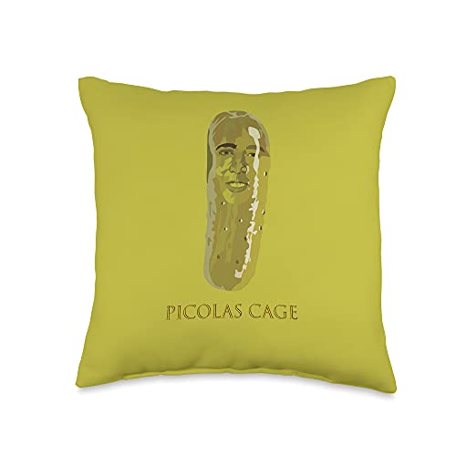 Picolas Cage Funny Meme Throw Pillow