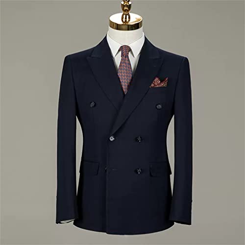 Men's British Slim Breasted Suit Groom Wedding Dress Business Casual Formal Dress2