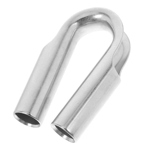 HEALSOPTHY Heavy Duty Stainless Steel Thimble for Wire Rope 3-Inch Tube Eyelet Rigging Cable Accessory Marine Industrial Use