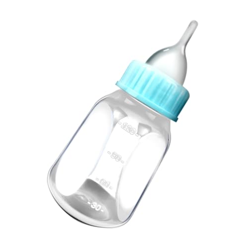 Toyvian 2PCS Silicone Kitten Feeding Bottles Puppy Milk Feeder Replaceable Nipples Small PET Nursing Bottles for Newborn Kittens and Puppies