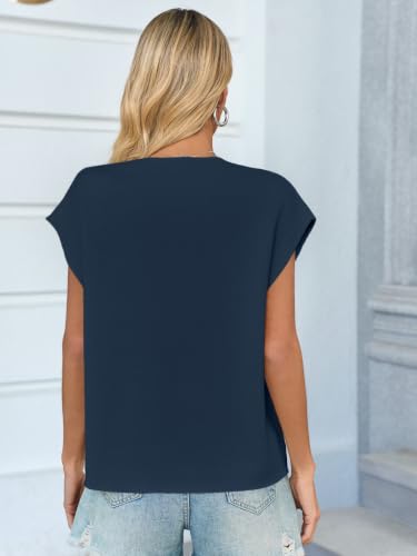 Image of GREAIDEA Womens Sweater Vest Cap Sleeve Business Casual Tops Work Shirts | Crewneck Knit Tank, Sleeveless Dressy Blouses, Office Outfits, Loose Pullover Top, 2026 Summer Fall Trendy Clothes