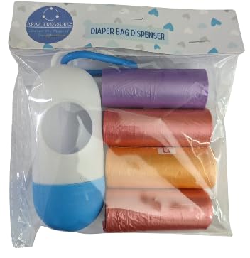 Miniatura 3 de Paquete de 3 x 1 cambiador portátil para bebé, cambiador de viaje, con gancho para cochecito y dispensador de bolsas