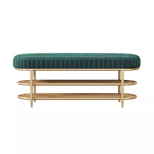 Repose-pieds ottoman moderne avec rangement de chaussures en métal de qualité
