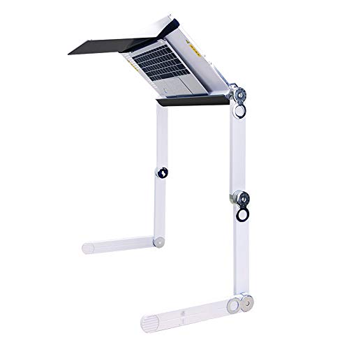 Image of LOVEPET Can Lie Flat On Laptop Table Lying Down Bed fold Lifting Lazy Table Aluminum Alloy Computer Table1