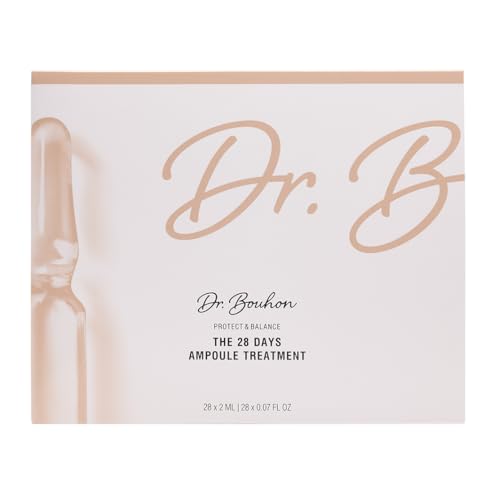 Dr. Bouhon - The 28 Days Ampoule Treatment (28 x 2ml) - Tratamiento de 4 semanas con ácido oligo-hialurónico y FEMINAGE™ - Hidratante, reafirmante y regenerador - vegano y dermatológicamente probado