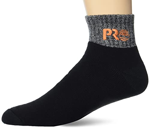 Timberland PRO Men's 2-Pack Colorbock Quarter Boot Crew Socks