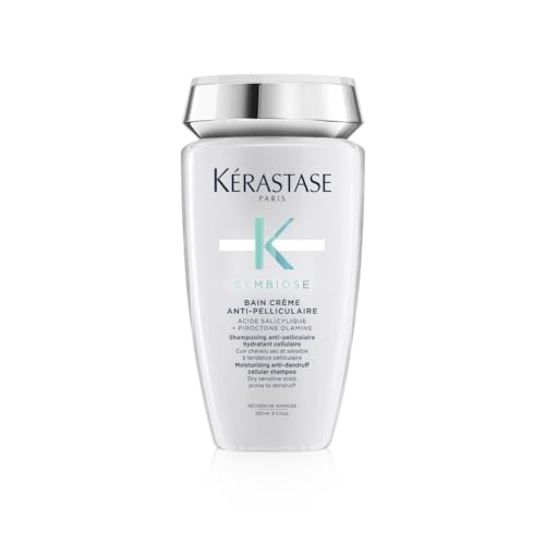 Kérastase Symbiose, Champú Anticaspa Purificante, Para Cuero Cabelludo Seco Y Sensible Con Tendencia A La Caspa, Champú Sin Sulfatos*, Bain Crème Anti Pelliculaire, 250 ml