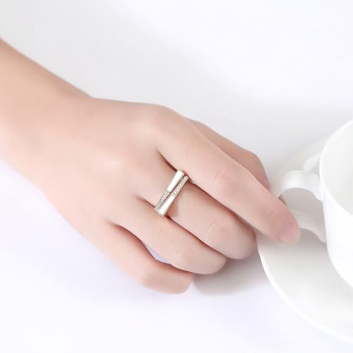 14K Gold Moissanite Ring for Women, Hip Hop Style, Bold Fashion Piece for Birthday or Engagement, Size 6-93