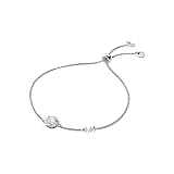 Michael Kors Women's Sterling Silver Halo Slider Bracelet