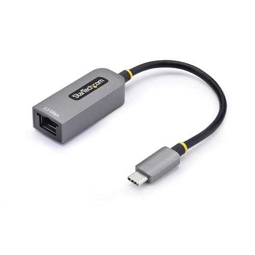 Image of StarTech 2.5GbE USB-C to Ethernet Adapter, NBASE-T NIC, Thunderbolt