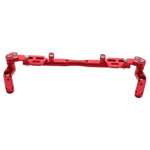 Support extension guidon moto aluminium rouge pour fixation navigation