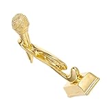 ULTECHNOVO Goldene Mikrofon trophäe Resin Kreative Gesangswettbewerb Auszeichnung Glatte Oberfläche Vielseitiger Preis für Karaoke Moderatoren und Musikveranstaltungen