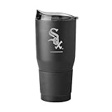 Logo Brands 507-S30PT-BLK-9: Chicago White Sox 30oz Etch Black Powder Coat Tumbler