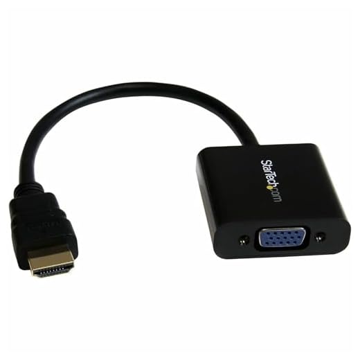 StarTech.com 1080p 60Hz HDMI to VGA High Speed Display Adapter - Active HDMI to VGA (Male to Female) Video Converter for Laptop/PC/Monitor (HD2VGAE2)