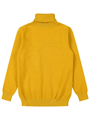 easyforever Kids Boys Girls Warm Ribbed Turtleneck Cable Knitted Sweater Long Sleeve Shirt Pullover Sweater Blouse4