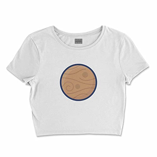 T-Shirt Blanc Femme L Courte Bdwtswi-100040-l résout le problème de longueur