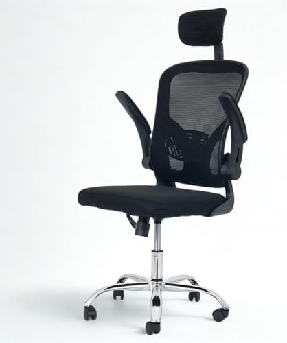 Cadeira de Escritório Ergonômica, Malha Respirável, Apoio de Cabe...