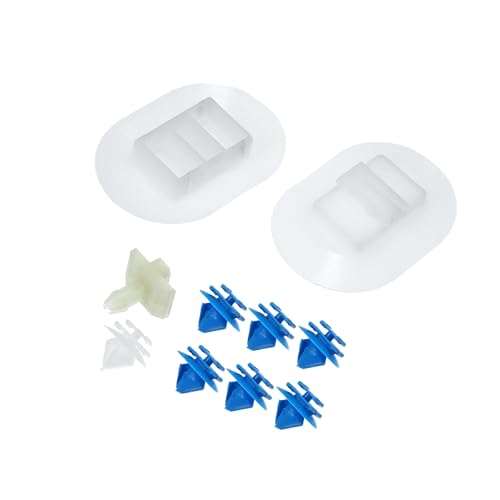 Motoforti Car Side Skirt Fixing Clip Set Fit for Citroen DS3-10 Pcs White Long-lasting