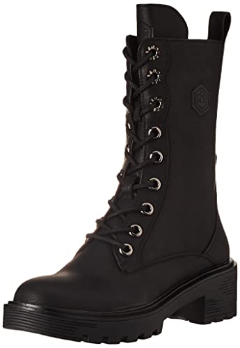 Stivaletto donna con lacci e zip interna