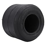UPALDHOU Go Kart Tubeless Tire, 11x7.10 5 Racing Slick Tread for Reduced Rolling Resisting and Enhanced Acceleration, with Angled Stem, for Drift Cars and Small Racing Vehicles