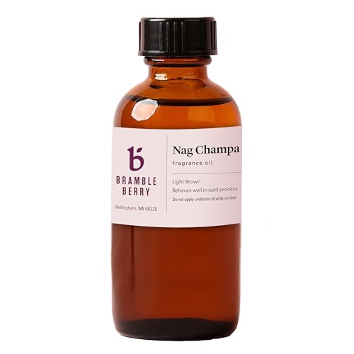 Bramble Berry Nag Champa Fragrance Oil 2 oz | Incense and Patchouli Scent for Soap Making Candles Lotion Bath Bombs & Perfume | Skin Safe Vegan Paraben & Phthalate Free DIY Craft Essential