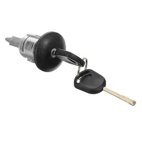 DONFAMDS 1 Ensemble Cylindre de Serrure de Porte Automobile avec Clé Ensemble de Serrure à Cylindre pour Porte Droite Comprenant Clés Installation Facile et Durable Compatible avec