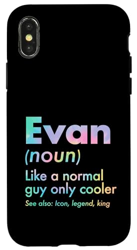 Evan Like A Normal Guy Only Cooler Legend King �t�@�[�X�g�l�[�� �X�}�z�P�[�X iPhone X/XS �p
