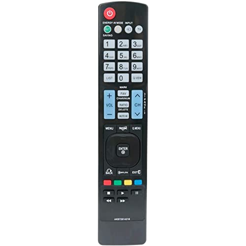 Akb72914218 Replacement Remote Control Fit For Lg Lcd Led Plasma Tv 55Lm6700 55Lm8600 55Lm9600 60Pm6700 42Lm6200 47Lm8600Uc 42Lm6200Ue 47Ld650Ua 42Le5500 60Pk750-Ua 42Ls5650Ud 47Le5400-Uc #TOP30