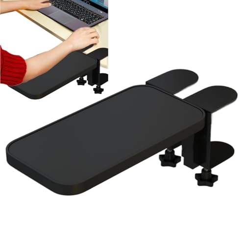 Support de coude pour bureau réglable en hauteur avec rallonge de table ergonomique en métal
