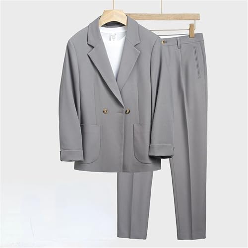 Men's Casual Set Loose Fit Suit Coat Men's Slim Fit Set3