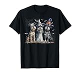 Photo Gallery carino schnauzer cane vestito fantasma divertente halloween maglietta Photo Gallery carino schnauzer cane vestito fantasma divertente halloween maglietta