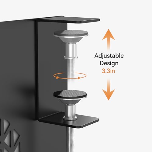 Support ordinateur portable à pince Josmimic, rangement acier sans perçage - 7
