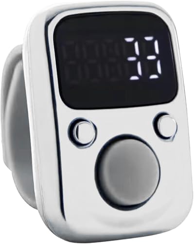 Image of Face Me Electric Finger Tally Counter Digital Tasbih Zikr Ring Pack of 1 Multicolour