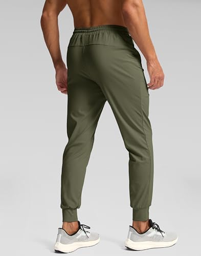 Image of Pudolla Men's Lightweight Jogger with Pockets 4-Way Stretch Sweatpants Workout Runing Athletic Track Pants