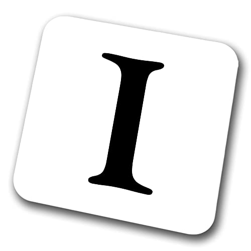 Alphabet Coaster Letter Coaster Initial Coffee Tea Birthday Coaster (Letter I)