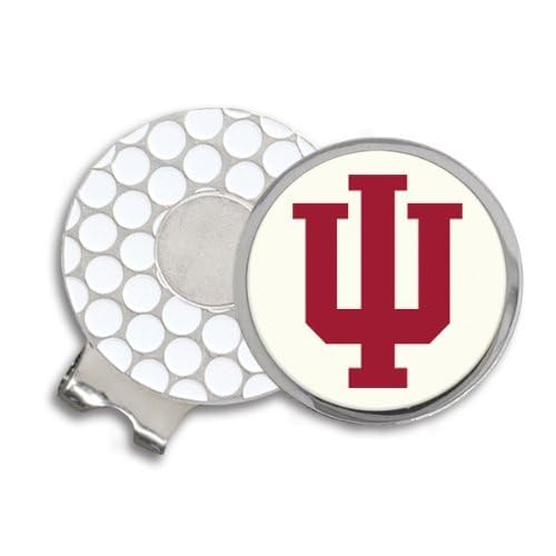 Indiana University Block IU Golf Ball Hat Clip. IMC-Retail
