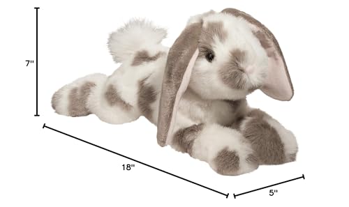 Douglas Ramsey Gray Spotted Bunny Rabbit Plush Stuffed Animal - Thumbnail 4