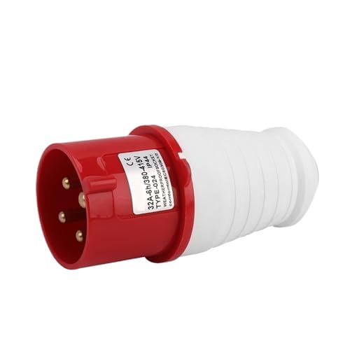 Conector Aviación Cuatro Pines 4x32A Impermeable IP44 miniatura 1