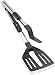 Produktbild Leifheit Zangenwender 2in1, Küchenzange und Pfannenwender in einem, mit hitzebeständigen Nylon zum Kochen ohne Kratzer, Bratenwender 36 cm aus hochwertigem Edelstahl, Küchenwender, Grillzange