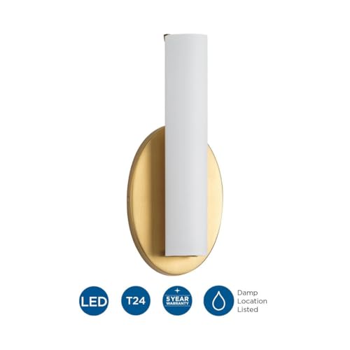 Progress Lighting Parallel LED Collection Satin Brass 11" LED Wall Bracket by Progress Lighting - Image 5
