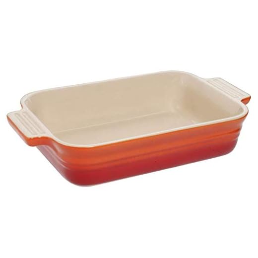Le Creuset Stengods Grund rektangulär tallrik, 18 cm, vulkanisk