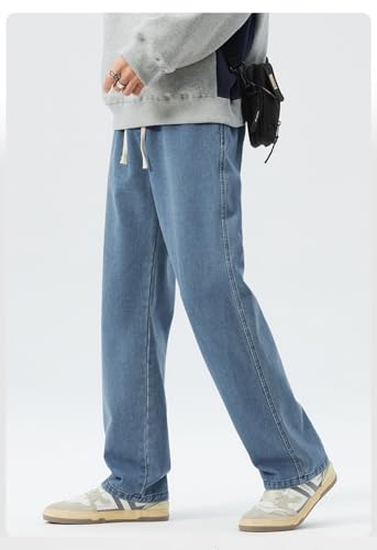 Jeans Pants Trousers Denim Men's Retro Washed Wide Leg Student Casual Versatile Classic Early Spring and Autumn3