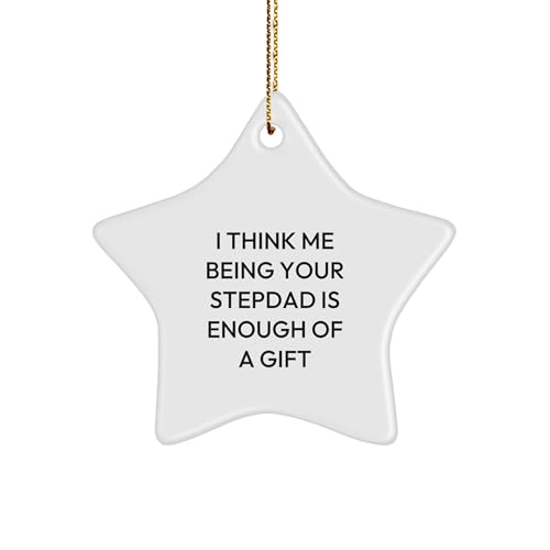 Funny Stepdad Star Ornament Gifts from Men to Gift for
