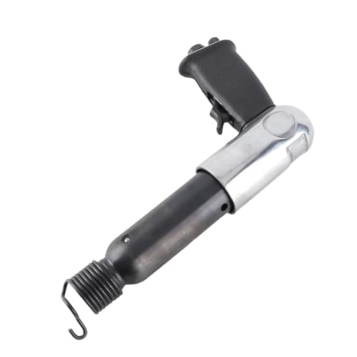 Image of Hyuduo Air Hammer Kit Aluminum Alloy Air Hammer Chisel Set 250mm 3000rpm with 5 Chisel Bits 85mm Stroke for Welding Slag Removal Masonry Repair and Construction Work