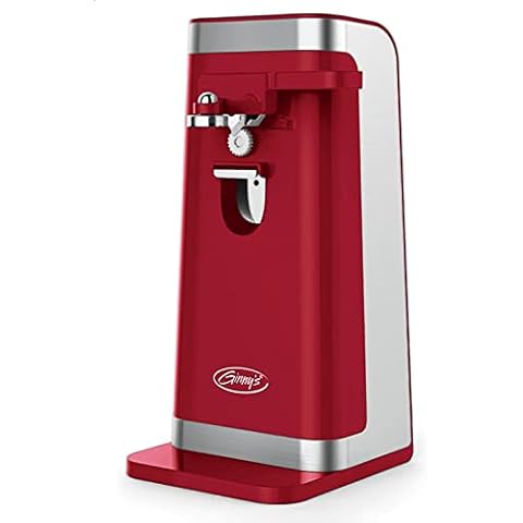 Montgomery Ward Ginny's Delicious Red 50W Electric Can Opener with Stainless Steel Blade and Knife Sharpener (Delicious Red) Cover