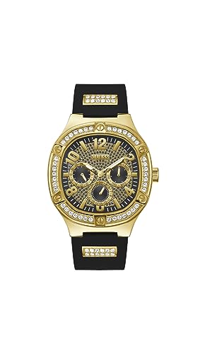 GUESS Men Black Square Stainless Steel Dial Analog Watch- GW0641G2 (B0CDQVRVZP) Amazon Price History, Amazon Price Tracker